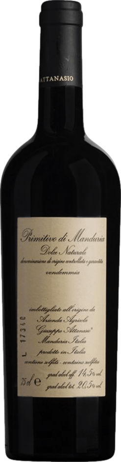 Attanasio 2017 Primitivo Dolce Naturale