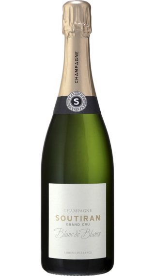 Bottle of Champagne Soutiran Blanc de Blancs Brut Grand Cru wine 750 ml