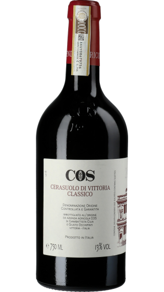 Bottle of COS Cerasulo Di Vittoria 2017 wine 750 ml