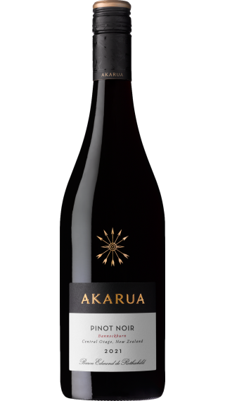 Bottle of Akarua Pinot Noir 2022 wine 750 ml