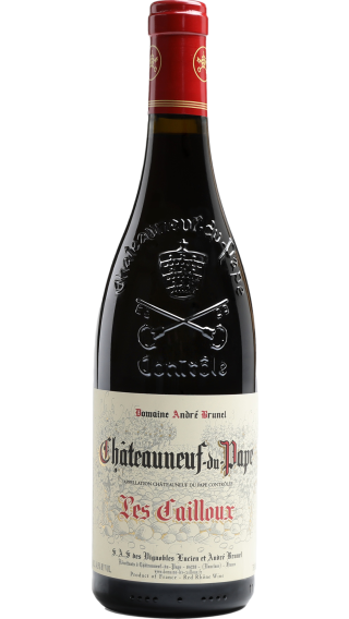 Bottle of Andre Brunel Les Cailloux Chateauneuf du Pape 2020 wine 750 ml