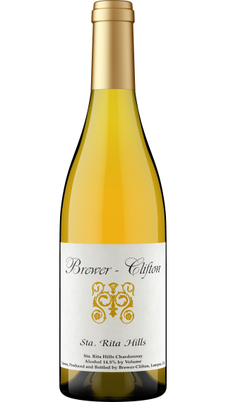 Bottle of Brewer-Clifton Santa Rita Hills Chardonnay 2021 wine 750 ml