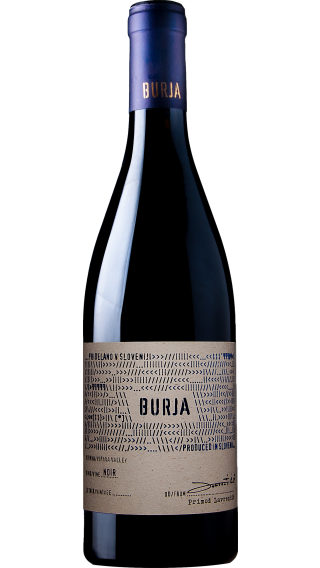 Bottle of Burja Noir 2022 wine 750 ml