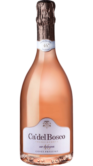 Bottle of Ca' del Bosco Franciacorta Cuvee Prestige Rose Edizione 46 wine 750 ml