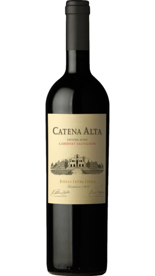 Bottle of Catena Zapata Catena Alta Cabernet Sauvignon 2018 wine 750 ml