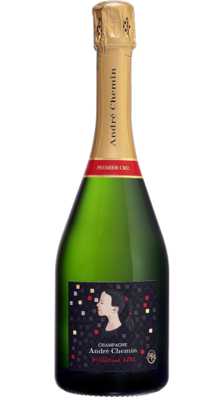 Bottle of Champagne Andre Chemin Premier Cru Millesime Brut 2012 wine 750 ml