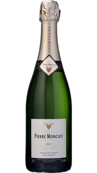 Bottle of Champagne Pierre Moncuit Hugues de Coulmet Blanc de Blancs wine 750 ml