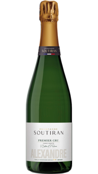 Bottle of Champagne Soutiran Cuvee Alexandre Brut Premier Cru wine 750 ml