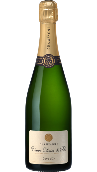 Bottle of Champagne Veuve Olivier & Fils Carte d'Or Brut wine 750 ml