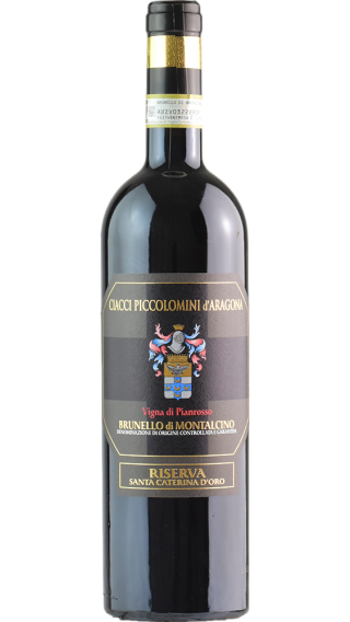 Bottle of Ciacci Piccolomini d'Aragona Pianrosso Santa Caterina d’Oro Riserva 2015 wine 750 ml