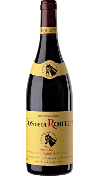 Bottle of Clos de la Roilette Fleurie 2022 wine 750 ml