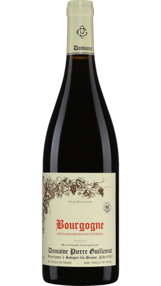 Bottle of Domaine Pierre Guillemot Bourgogne Pinot Noir 2022 wine 750 ml