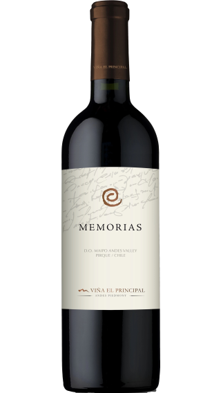 Bottle of El Principal Memorias 2017 wine 750 ml