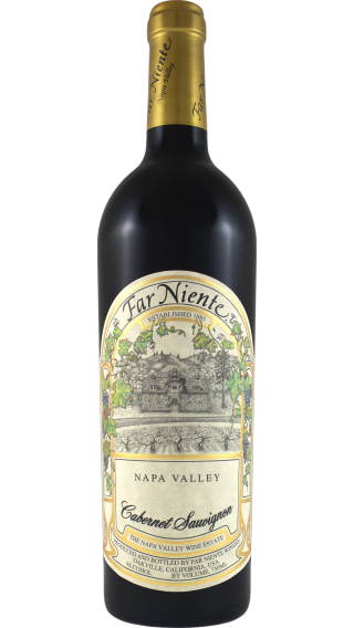 Bottle of Far Niente Cabernet Sauvignon 2018 wine 750 ml