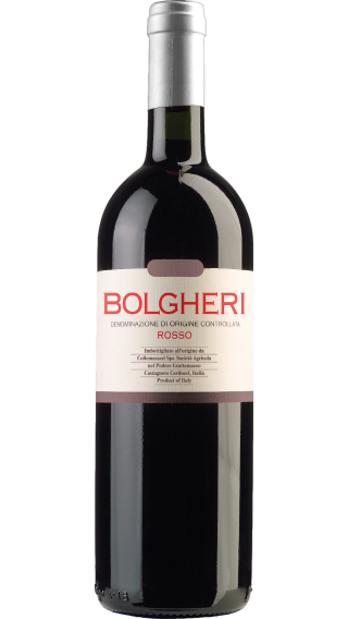 Bottle of Grattamacco Bolgheri Rosso 2022 wine 750 ml