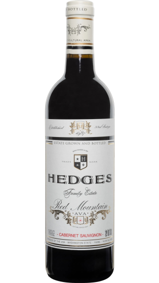 Bottle of Hedges Family Red Mountain Cabernet Sauvignon 2019 wine 750 ml