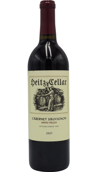 Bottle of Heitz Napa Valley Cabernet Sauvignon 2017 wine 750 ml