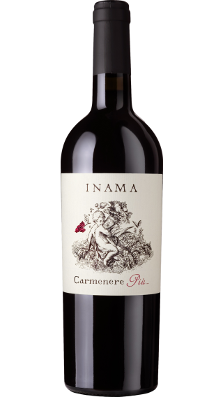 Bottle of Inama Carmenere Piu 2021 wine 750 ml