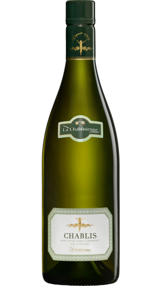 Bottle of La Chablisienne Chablis Le Finage 2022 wine 750 ml