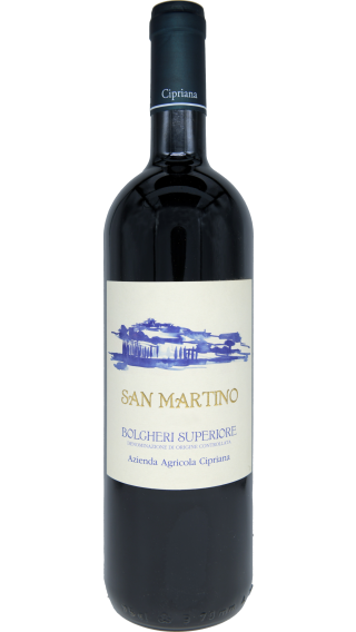 Bottle of Cipriana San Martino Bolgheri Superiore 2018 wine 750 ml