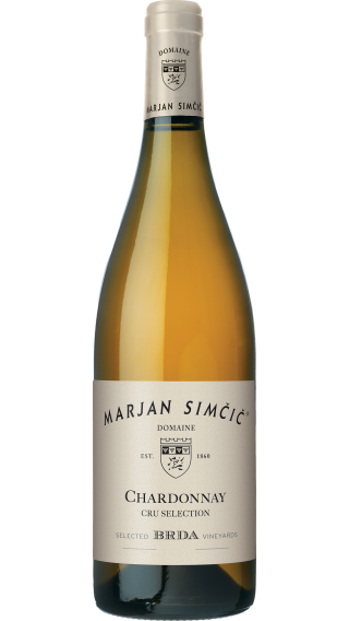 Bottle of Marjan Simcic Chardonnay Cru Selection 2022 wine 750 ml