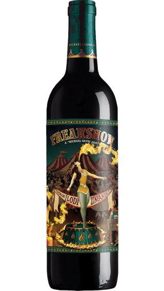 Bottle of Michael David Winery Freakshow Zinfandel 2021 wine 750 ml