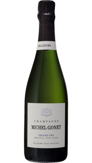 Bottle of Champagne Michel Gonet Blanc de Blancs Grand Cru Mesnil Sur Oger 2015 wine 750 ml