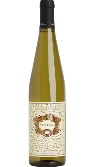 Bottle of Livio Felluga Pinot Grigio 2021 wine 750 ml