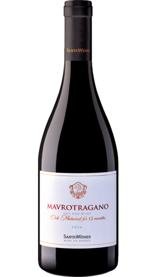 Bottle of Santo Wines Mavrotragano 2020 wine 750 ml