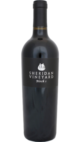 Bottle of Sheridan Vineyard Block One Cabernet Sauvignon 2018 wine 750 ml