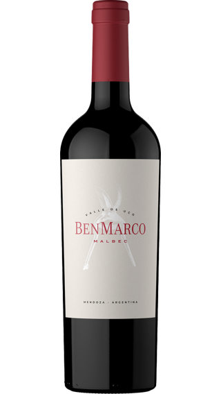 Bottle of Susana Balbo BenMarco Malbec 2020 wine 750 ml