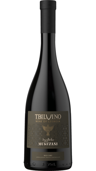 Bottle of Tbilvino Mukuzani 2021 wine 750 ml