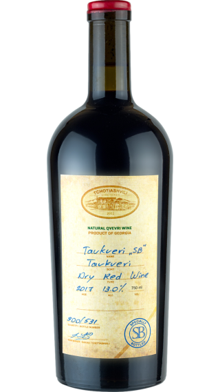 Bottle of Tchotiashvili Tavkveri 2019 wine 750 ml