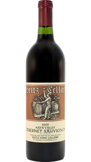 Bottle of Heitz Napa Valley Cabernet Sauvignon 2009 wine 750 ml