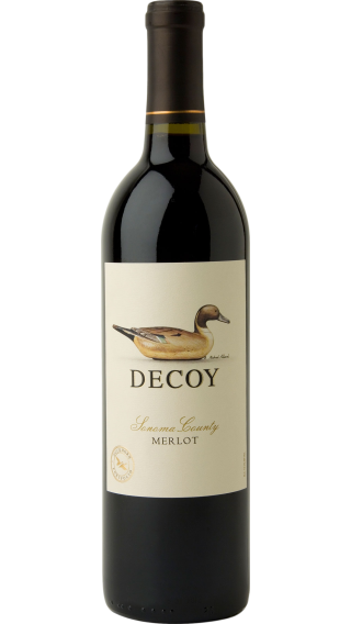 Bottle of Duckhorn Decoy Merlot 2019 wine 750 ml