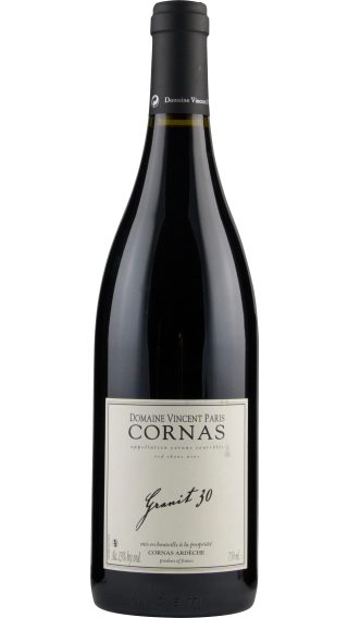 Bottle of Vincent Paris Cornas Granit 30 2021 wine 750 ml