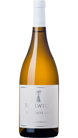 Bottle of Warwick The White Lady Chardonnay 2021 wine 750 ml