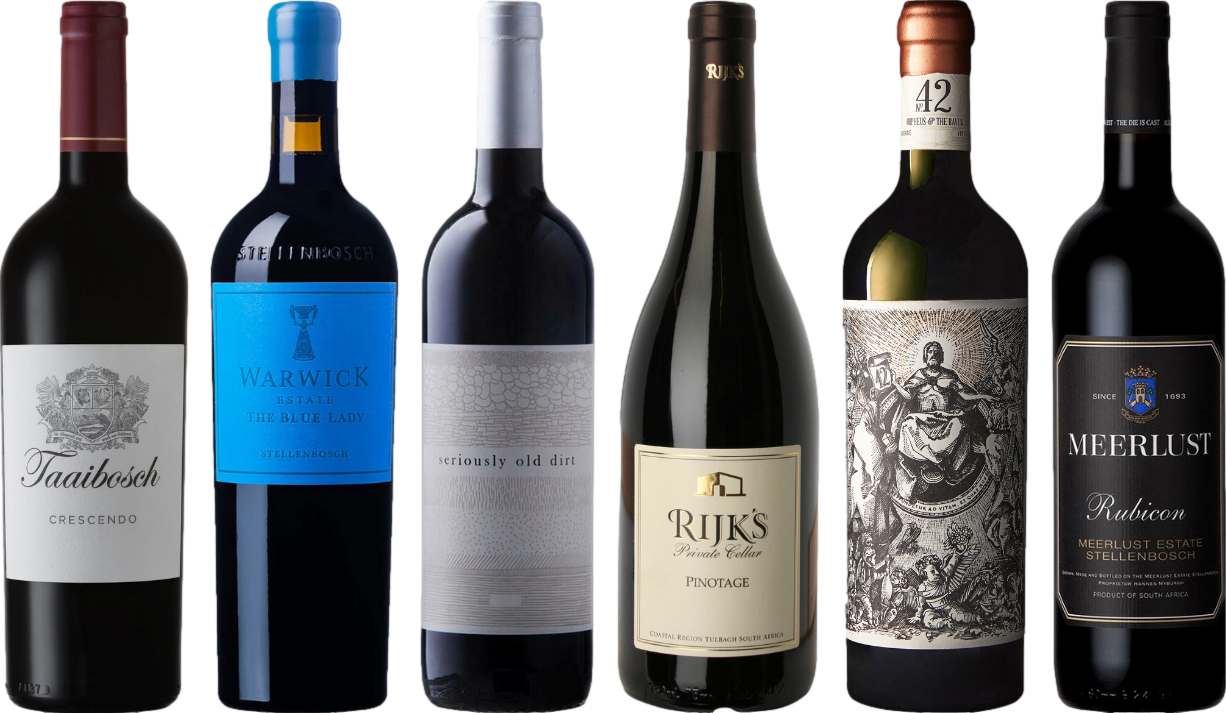 South African Red Wine Tasting Case
