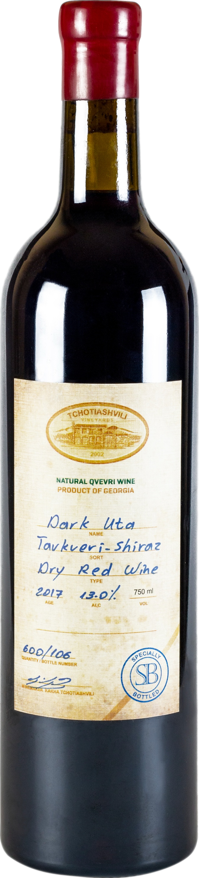 Tchotiashvili Dark Uta Wine 2020