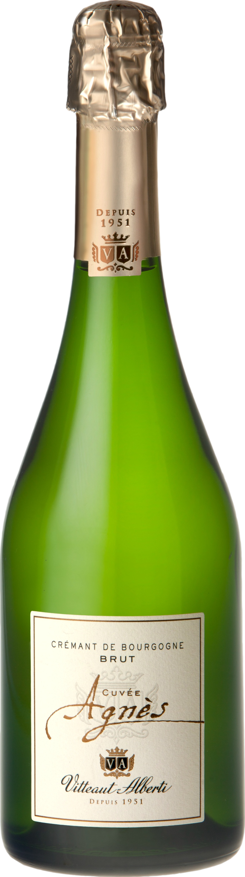 Image of Vitteaut-Alberti Cremant de Bourgogne Cuvee Agnes Blanc de Blancs Brut