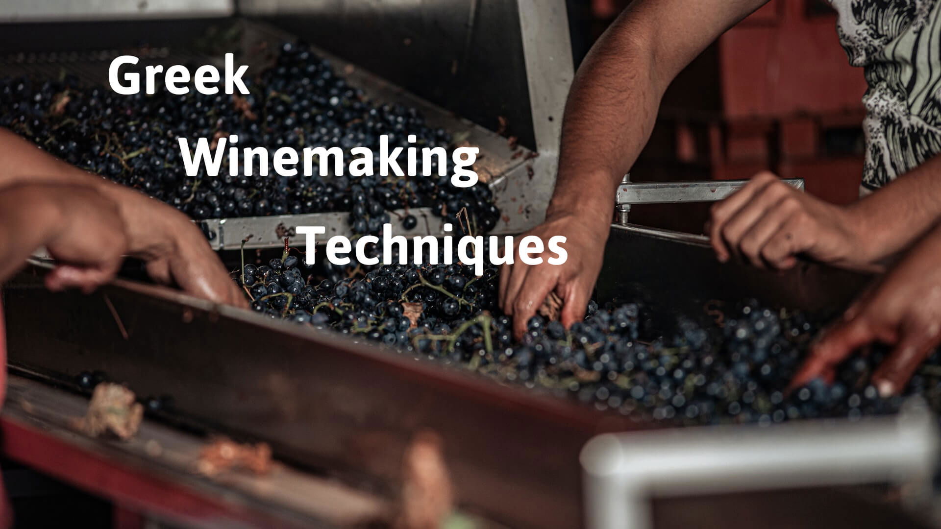 Greek winmaking techniques