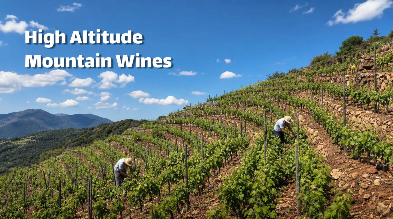 High altitude mountain wines