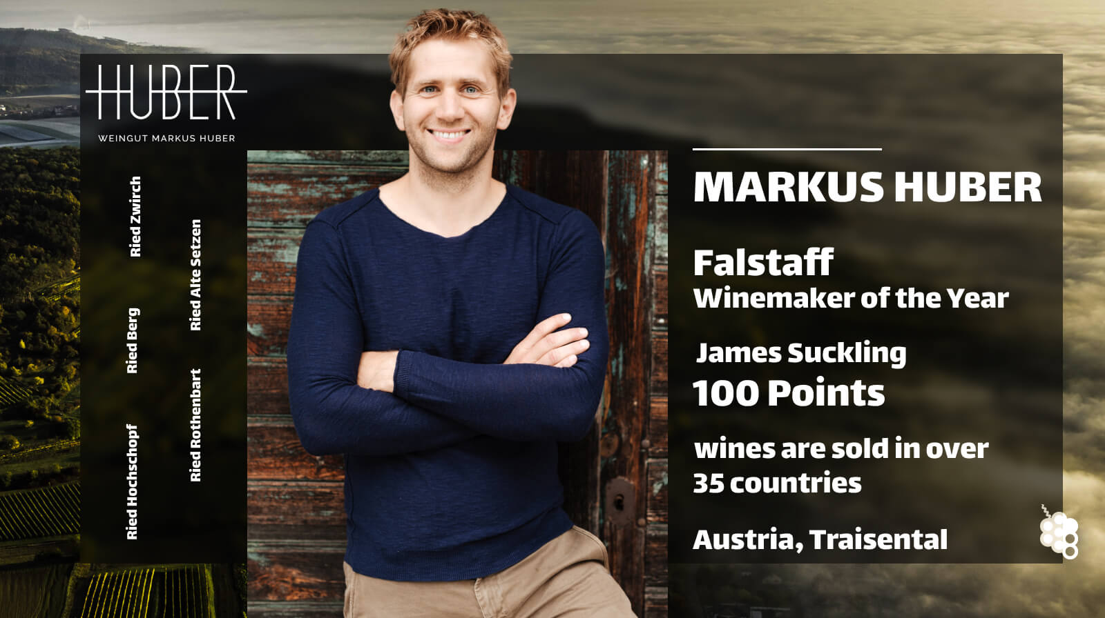 Austrian winemaker Markus Huber